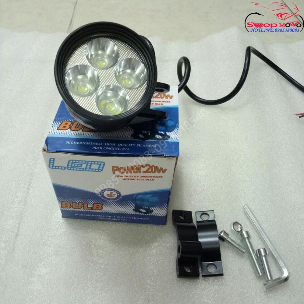 đèn l4 trợ sáng tặng công tắc on/off