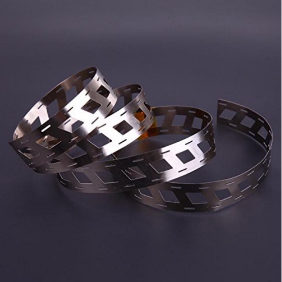 Kẽm xéo  hàn cell pin 18650 đôi 2 hàng dày 0.15 rộng 25.5mm