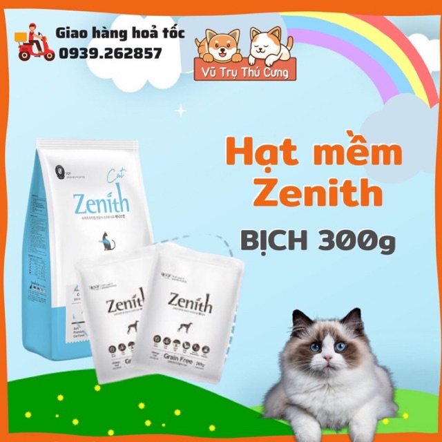 Hạt Mềm Zenith Hairball Tiêu Búi Lông Cho Mèo 300g