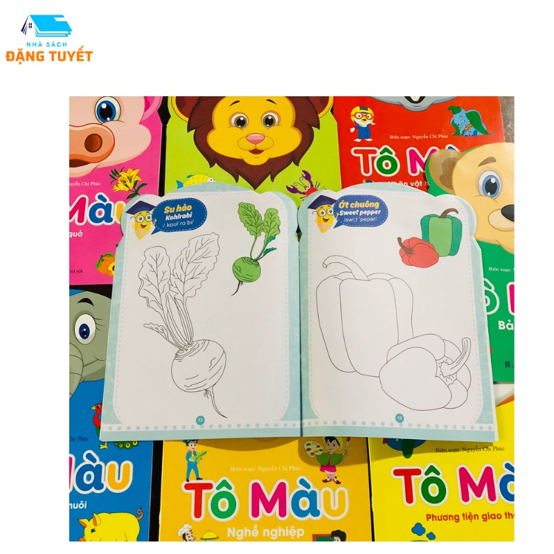 Sách Bé Tô Màu 8 Chủ Đề Khác Nhau