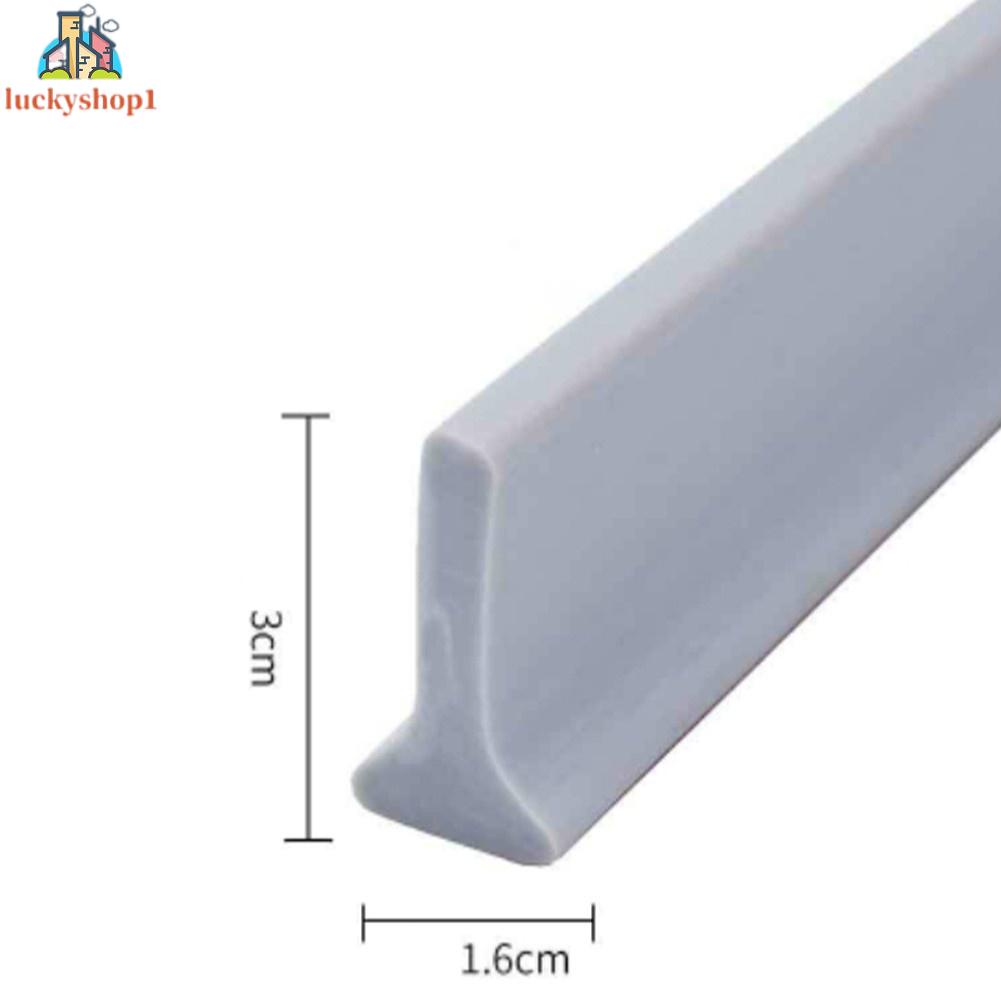 100 - 300CM Silicone cao su phòng tắm không thấm nước băng tự dính cong ngăn cách nước dải cho nhà bếp phòng tắm khô ướt tách nước dải