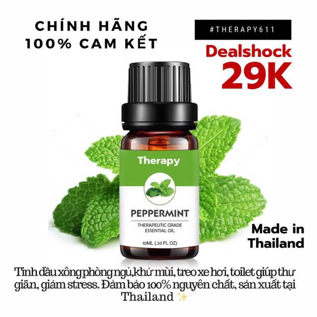 [HOT]Tinh Dầu Nguyên Chất Bạc Hà THERAPY 10ml [MUA NGAY]