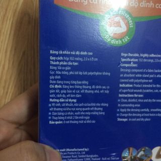 Băng keo cá nhân Urgo (102 miếng)