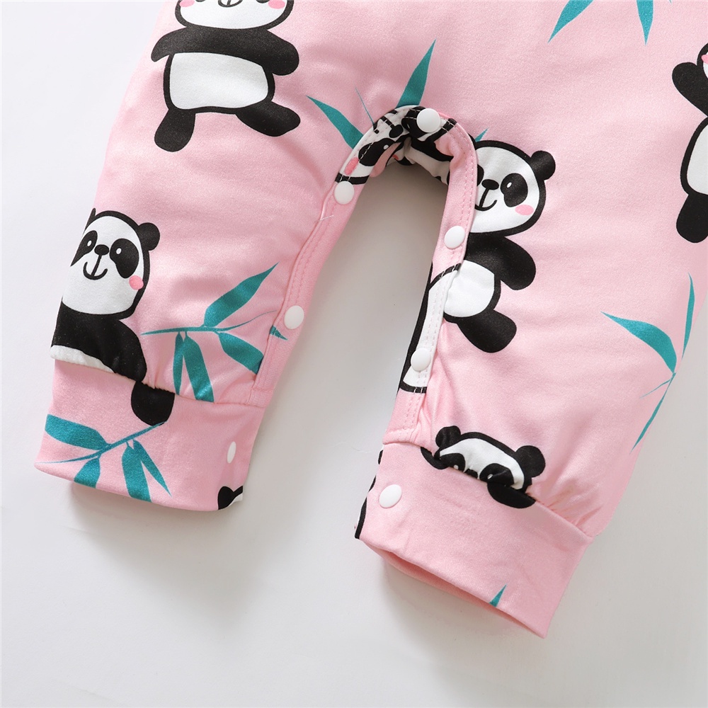 Áo liền quần MIKRDOO tay ngắn in hoạt hình động vật dễ thương cho bé sơ sinh