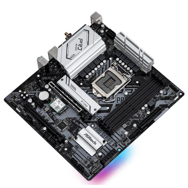 Bo mạch chủ Asrock B560M PRO4/AC- Socket 1200 cho Intel Gen 11 - Tích hợp Wifi