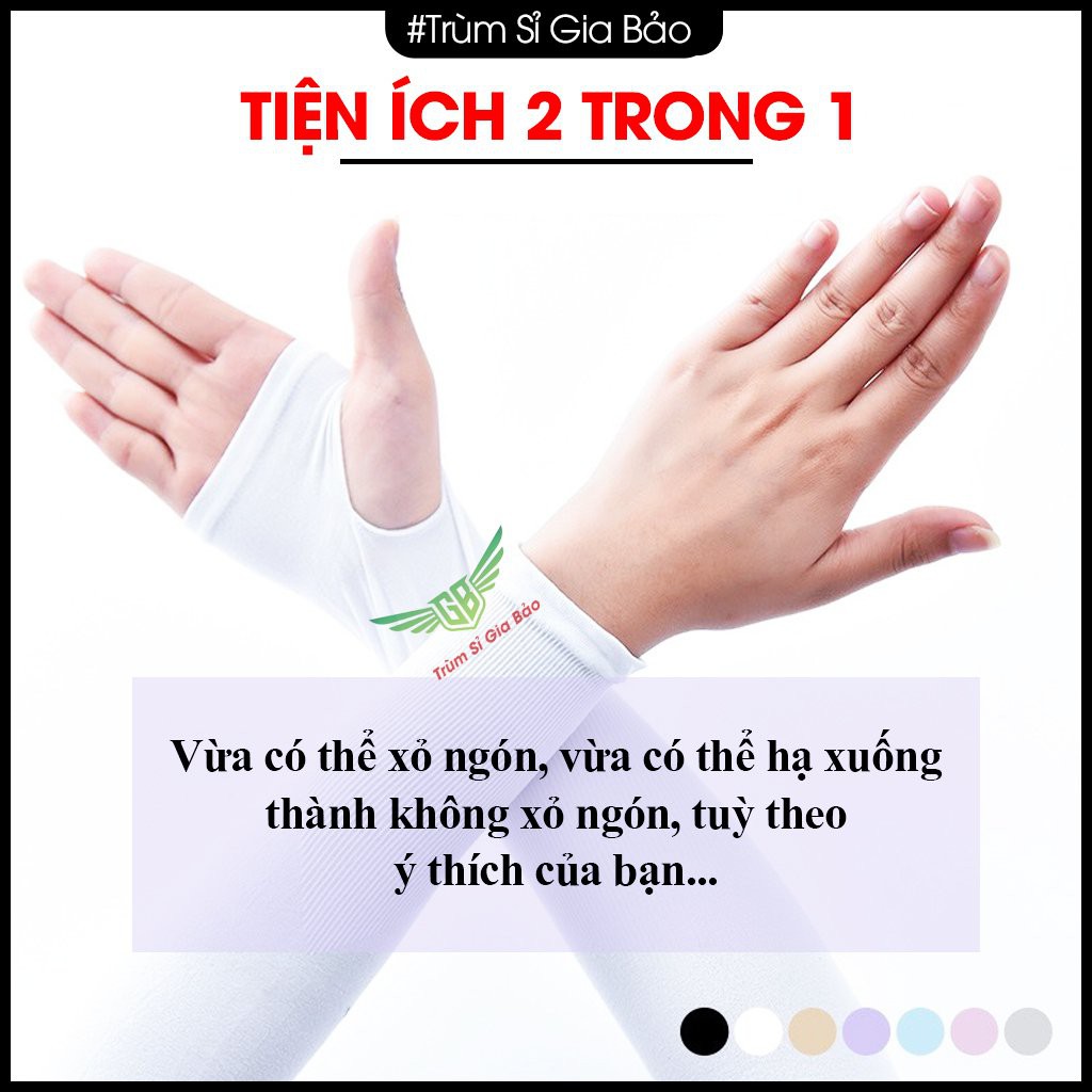 Găng Tay Chống Nắng Nam Nữ Xỏ Ngón Aqua X - Let's Slim Nhiều Màu  Ngăn Ngừa Tia UV Phong Cách Thời Trang Hàn Quốc.