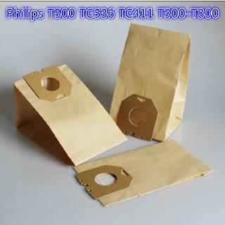 Set 2 / 5 / 10 Túi Lọc Cho Máy Hút Bụi Philips T500 Tc536 Tc411 T300-T800