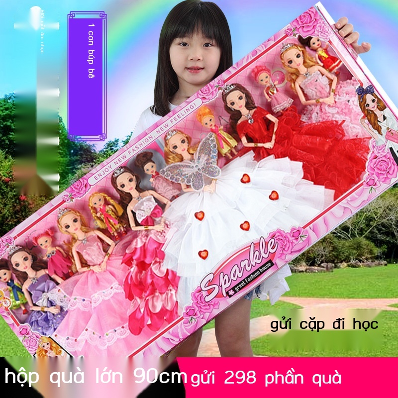 Bộ Đồ Chơi Búp Bê Barbie Xinh Xắn Dành Cho Bé