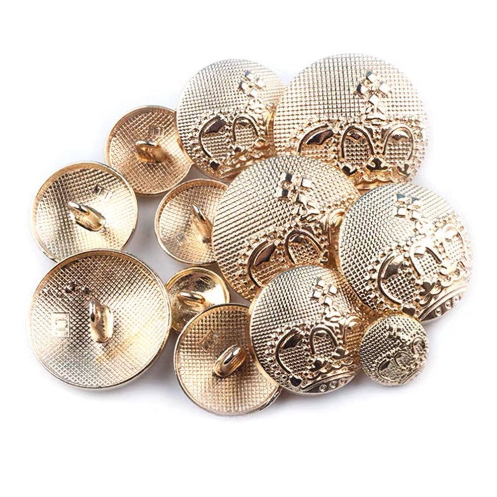 10 cái / lốc FCXDG 11.5 / 15/20 / 25mm Nút quần áo bằng kim loại Phụ kiện may Áo khoác Áo khoác Áo sơ mi Nút trang trí Bộ đồ tùy chỉnh Nút đồng phục