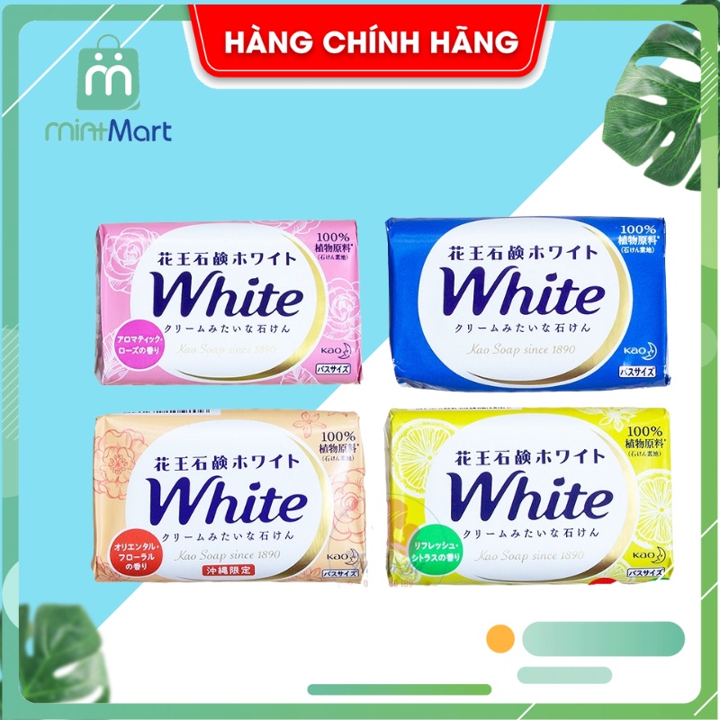 [Chính hãng] Xà phòng tắm Kao White 130g đủ mùi | Xà bông tắm trắng nội địa Nhật Bản