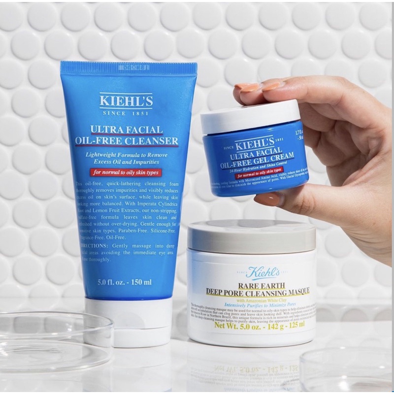150ml - Sữa rửa mặt kiềm dầu Kiehls / Kiehl’s Ultra Facial Oil Free Cleanser