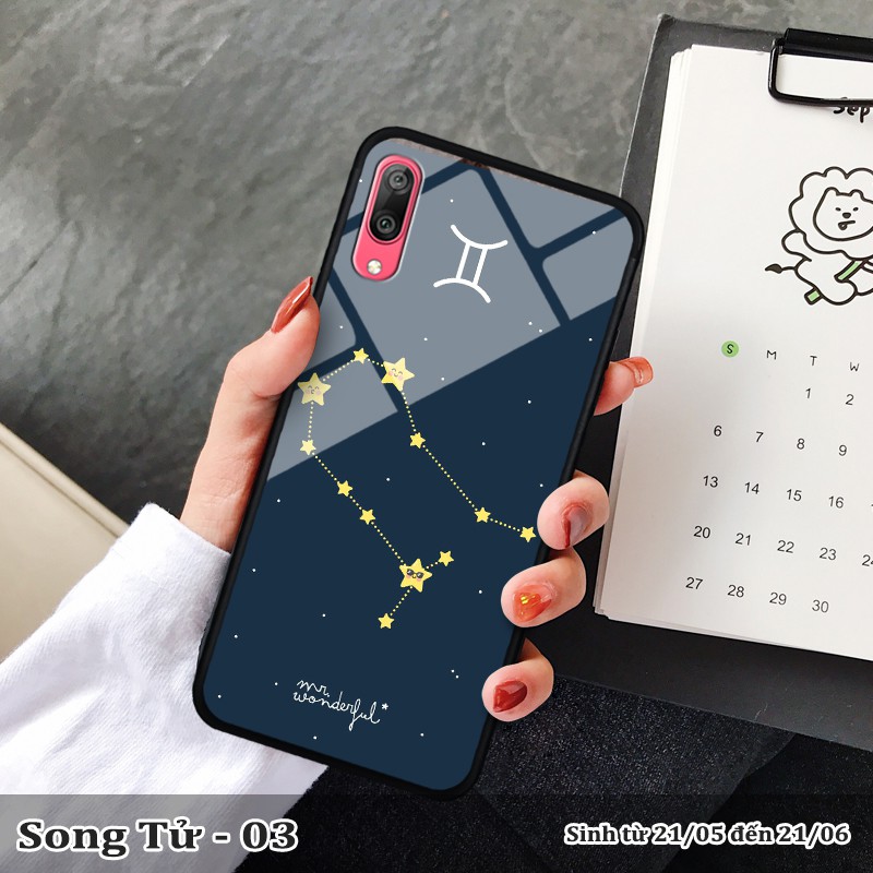 Ốp lưng kính 3D Huawei Y7 Pro 2019 cung hoàng đạo