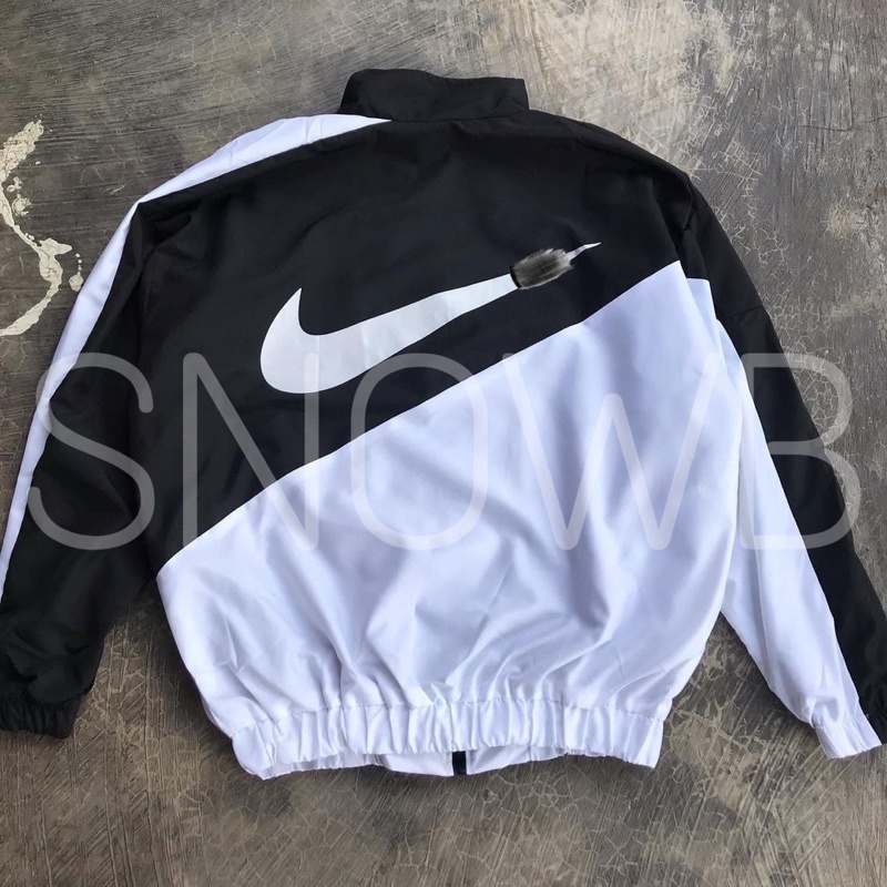 Áo Khoác Dù Jacket Back Swoosh 2 Lớp - Vải Cao Cấp