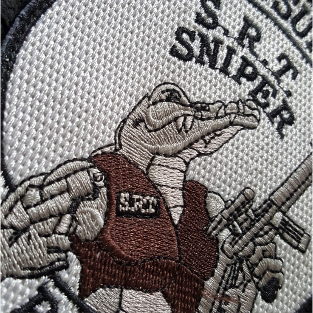 Patch chiến thuật Sniper Police dán ba lô_nón_áo