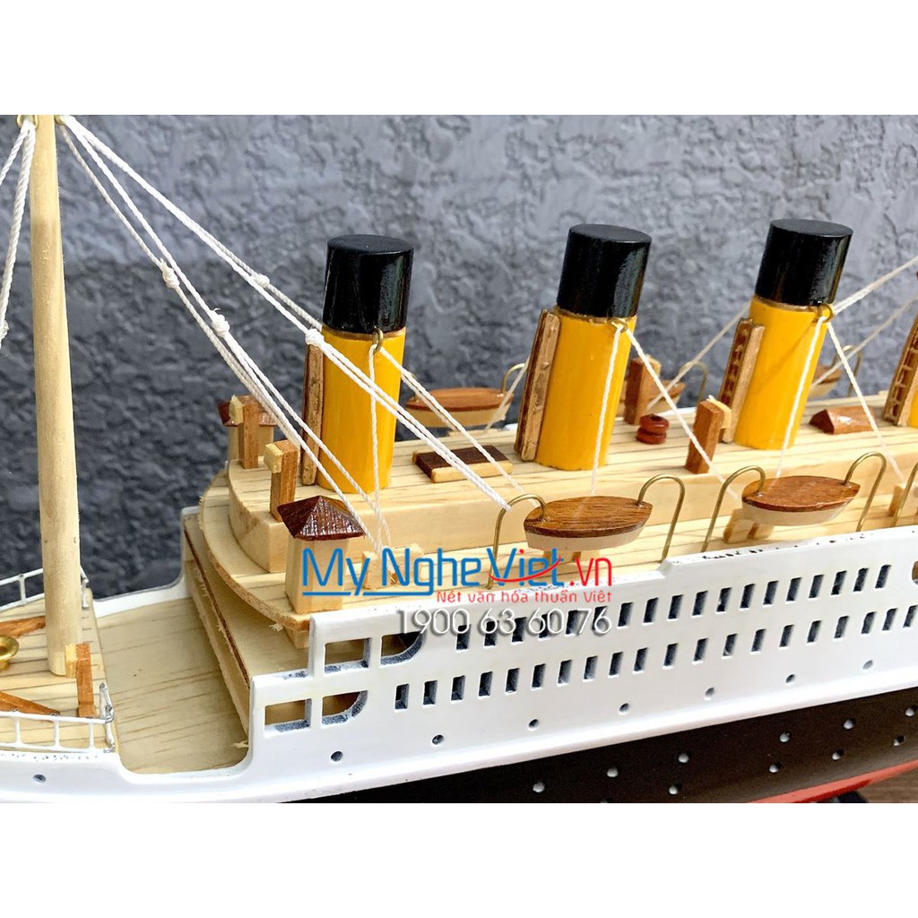 Mô Hình Tàu thuyền- Du thuyền Titanic thân 40cm Mỹ Nghệ Việt MNV-TB11-40