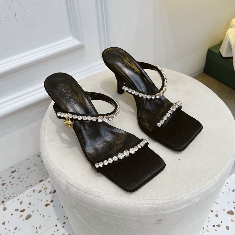 X(ẢNH THẬT) Guốc 9p Gót Nhọn 2 Quai Đá Da Mềm Êm Fullbox Hãng Cao Cấp