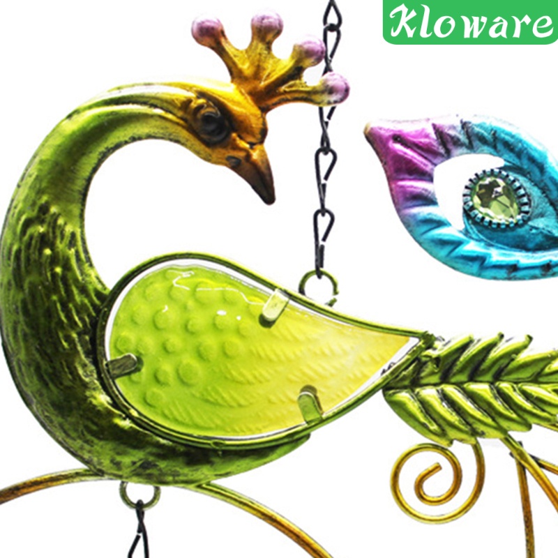 Chuông Gió Hình Chim Công Bằng Kim Loại Treo Trang Trí Sân Vườn