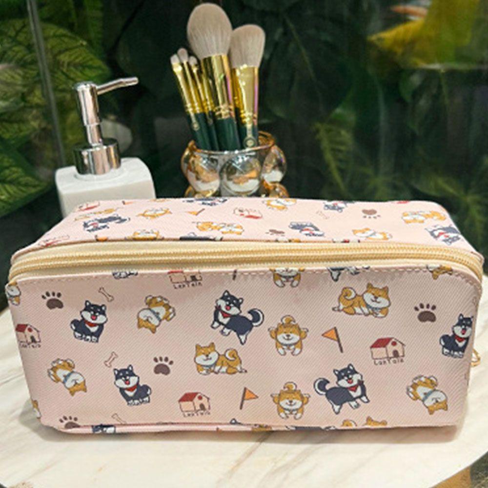 Túi Đựng Mỹ Phẩm In Họa Tiết Dễ Thương Tiện Dụng Mang Theo Du Lịch