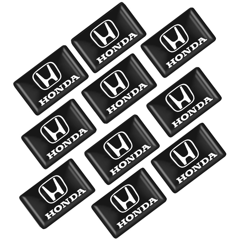Set 10 Nhãn Dán Trang Trí Vô Lăng Xe Hơi honda mugen power civic city odyssey vezel crv accord fit Xrv