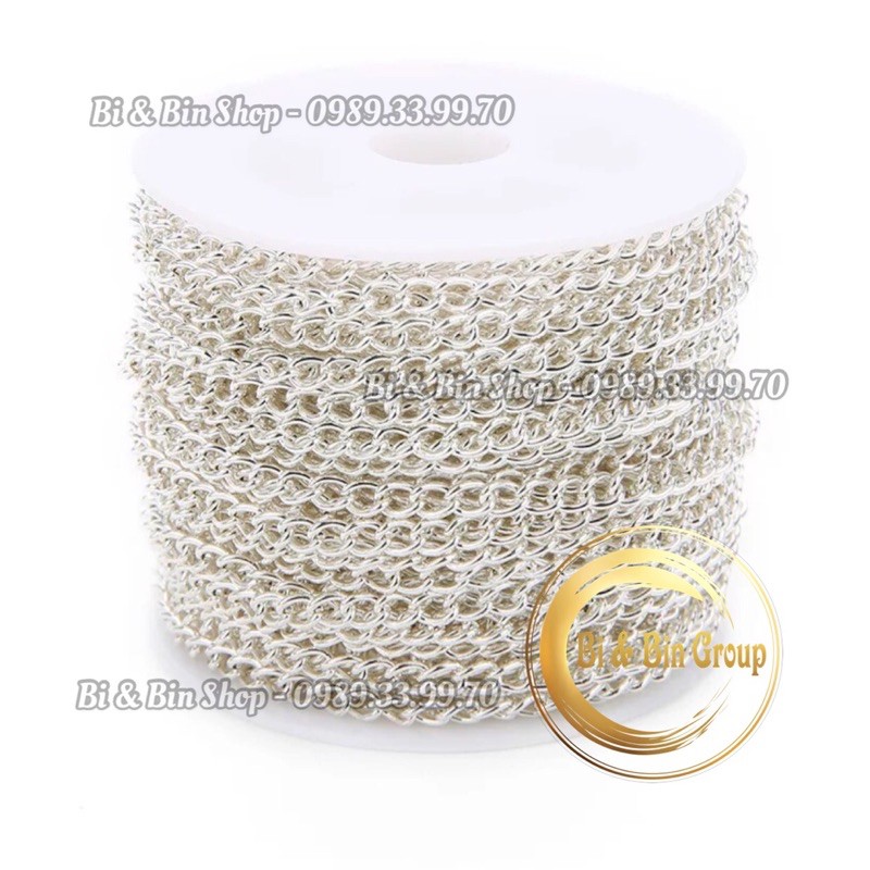 4m Dây Xích Mắc Vặn Thừng Làm Trang Sức Handmade