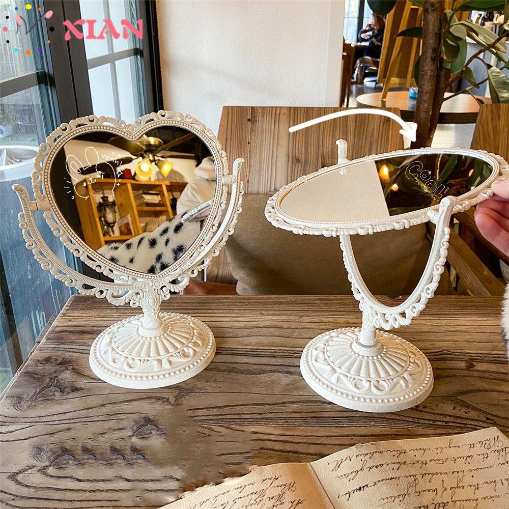 [Hàng mới về] Gương trang điểm để bàn hình trái tim nhiều màu phong cách Bắc Âu