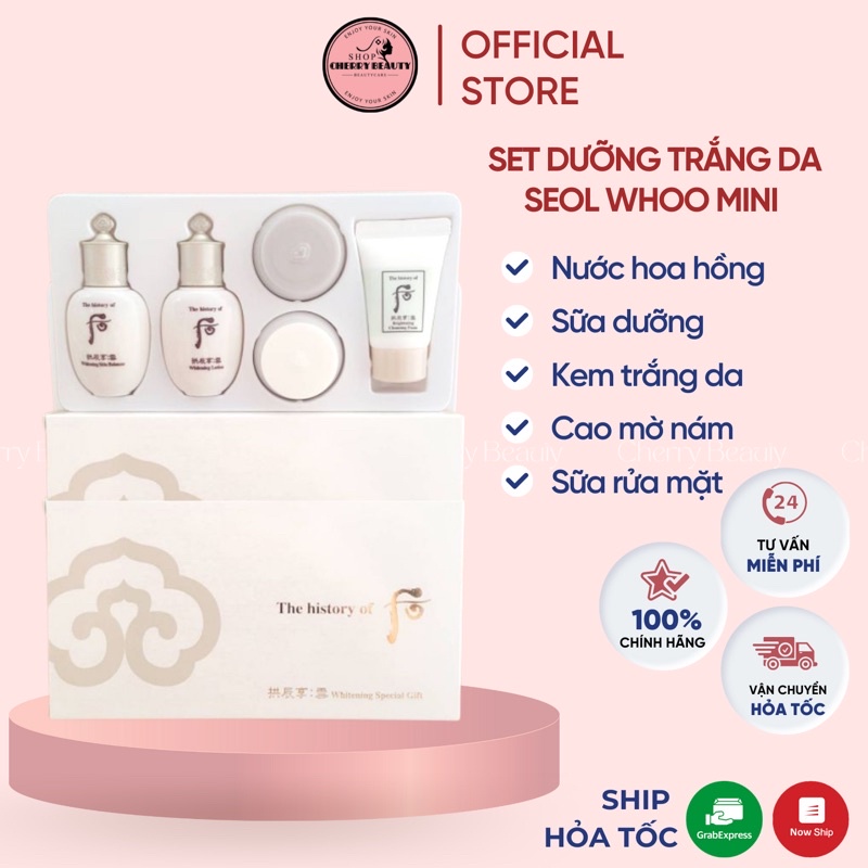 Set Dưỡng Trắng Da Seol Whoo Mini date Có Nhãn Phụ Chính Hãng date 2025