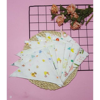 Khăn yếm tam giác cotton 2 lớp cho bé trai/gái