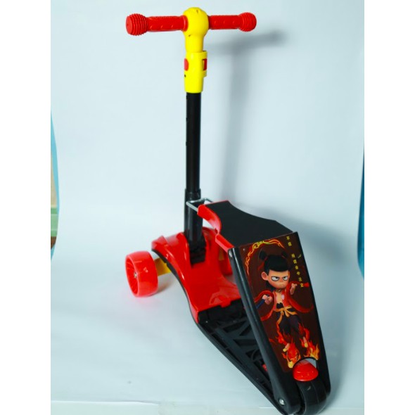 XSXG-(Clip+Ảnh Thật) Xe Scooter, Xe Chòi Chân Cho Bé Có Đèn Có Nhạc Phiên Bản Ghế Mới