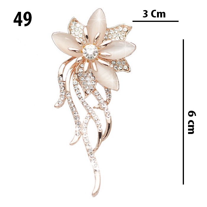GOTI - Cài Áo Thiên Nga, Bươm Bướm, Hoa Và Hạt Kiểu Dáng Trâm Cài Phụ Kiện Đẹp Dành Cho Nữ SET03