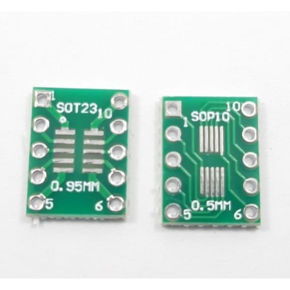 Mạch ra chân IC dán SOP10/0.5mm SOT23/0.95mm to DIP