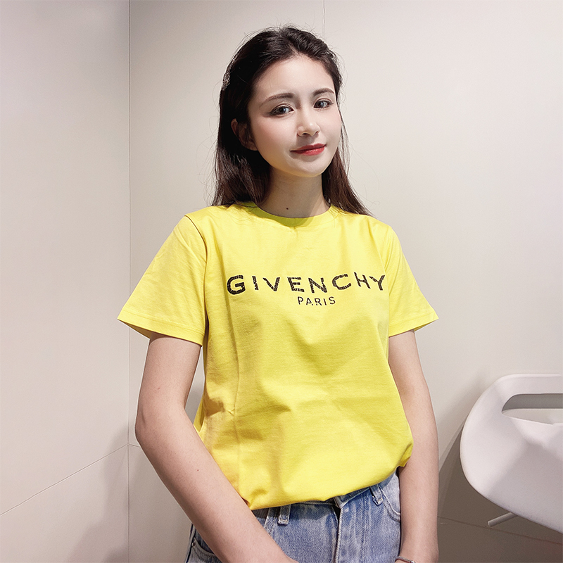 Áo Thun Ngắn Tay In Logo Givenchy Cổ Điển Thời Trang