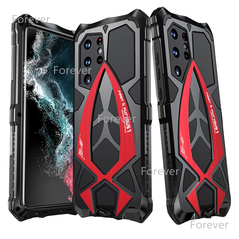 LUPHIE Ốp Điện Thoại Kim Loại Chống Sốc Chống Bụi Cho Samsung S22 S21 Ultra A72 A52 A52S Case S22 + S21 + S21 FE