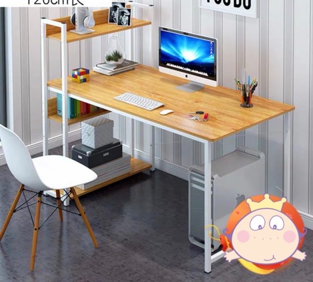 BÀN LÀM VIỆC, BÀN MÁY TÍNH KÈM GIÁ SÁCH (có sẵn) 120*55*73cm | BigBuy360 - bigbuy360.vn