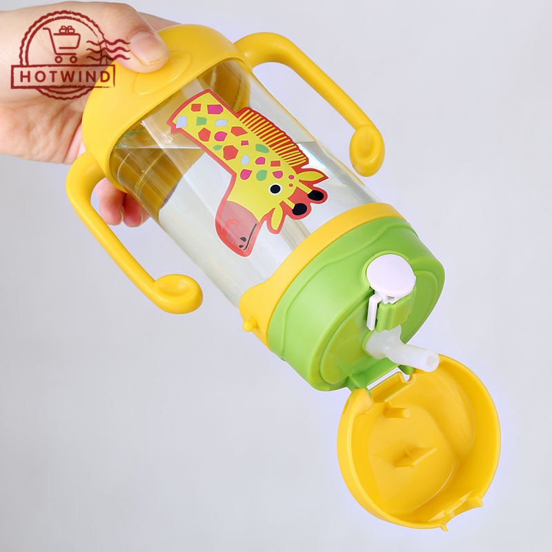 Bình nước thể thao kiểu dáng hoạt hình có tay cầm cho bé