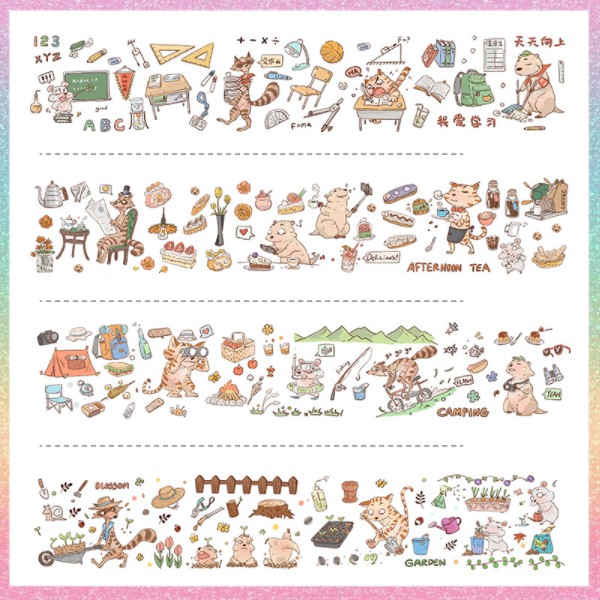 Sticker hoạt hình sinh hoạt cuộc sống hàng ngày Simple Life