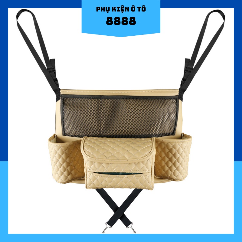 Túi Da Treo Đựng Đồ Đa Năng 8888 Màu Đen/Nâu/Be - Túi Treo Đựng Đồ Đa Năng Đen/Nâu/Be