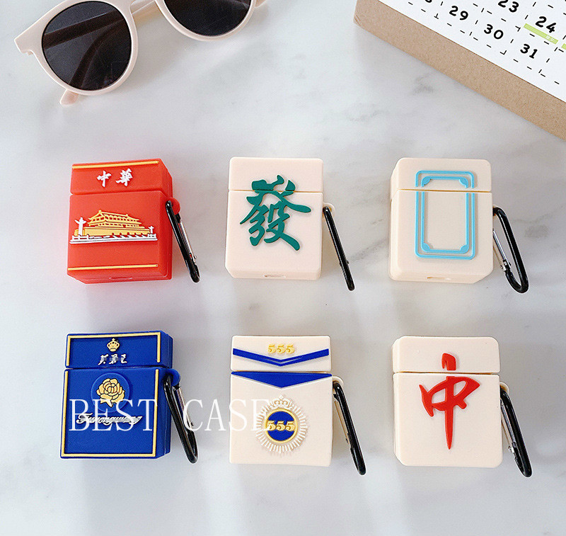 Vỏ bảo vệ hộp sạc tai nghe làm từ silicon thiết kế sáng tạo cho Airpods 1 / 2 / 12 INPODS