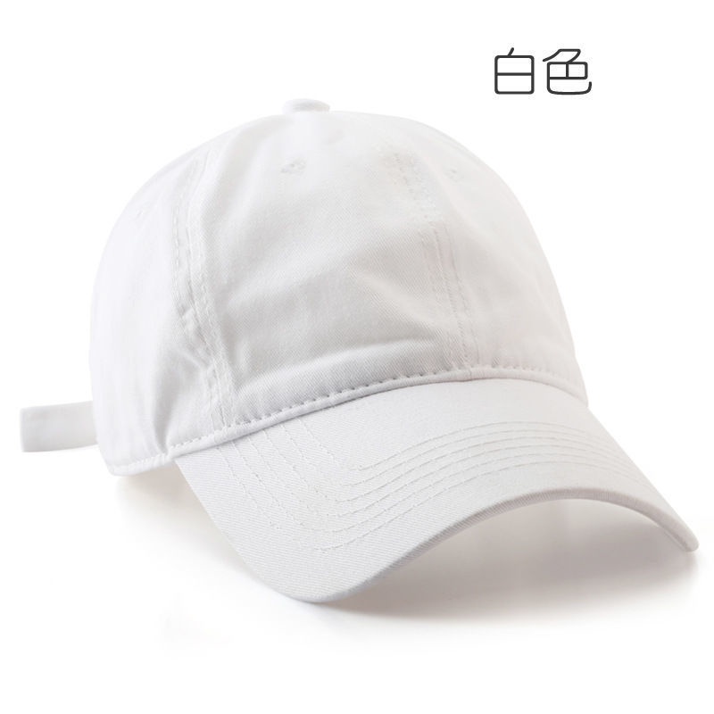 Mũ lưỡi trai màu trơn bằng vải cotton thời trang cho nam và nữ