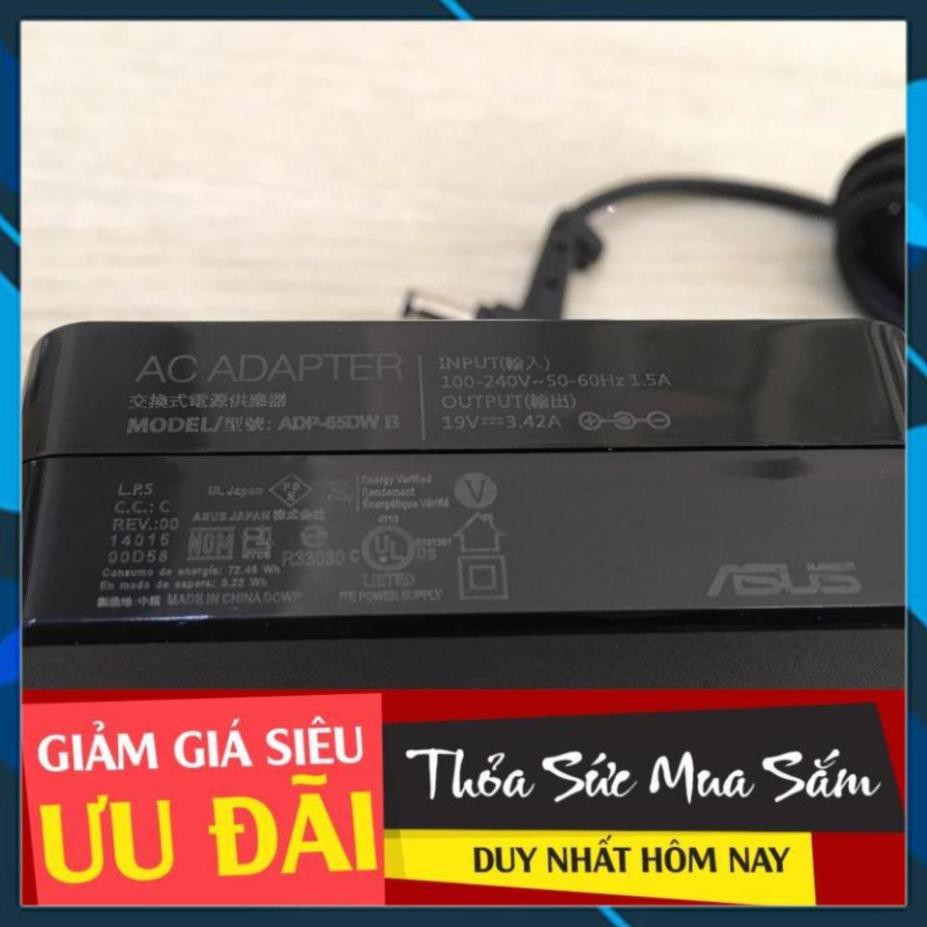 SẠC LAPTOP ASUS 19V-3.42A VUÔNG ZIN CHÍNH HÃNG