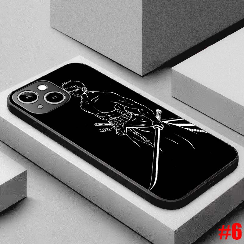 Ốp lưng TPU mềm Samsung Galaxy S7 Edge S8 S8+ Plus One Piece Black hoa văn