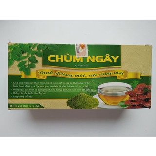 Trà chùm ngây linh chi xạ đen hộp 20 gói
