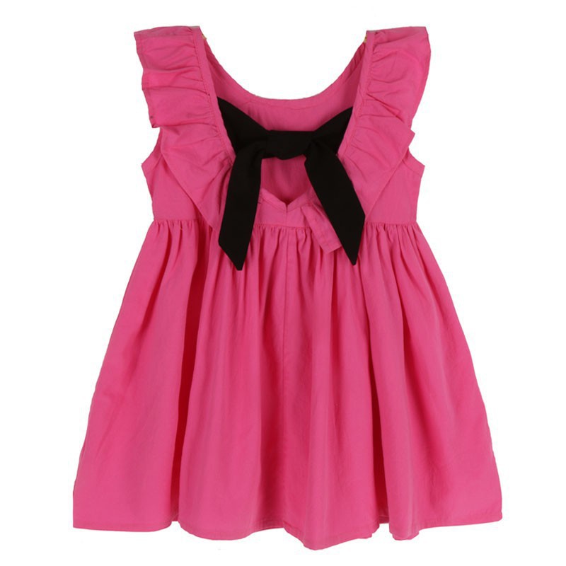 HOT SALES(1-6 Tuổi)Đầm Công Chúa Thắt Nơ Dễ Thương Cho Bé Gái