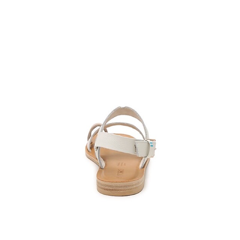 Sandals bệt xỏ ngón Toms màu trắng size 36.5