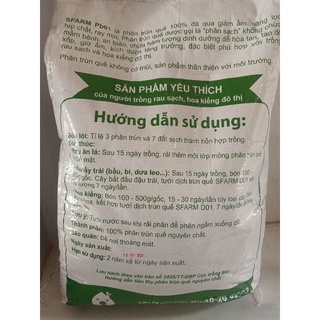 Phân trùn quế cao cấp Đặng Gia Trang (tách lẻ túi 1kg từ bao 25kg)