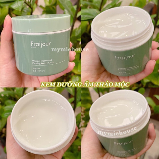 KEM DƯỠNG ẨM THẢO MỘC FRAIJOUR Original Herb Wormwood Calming Watery Cream 90ml.