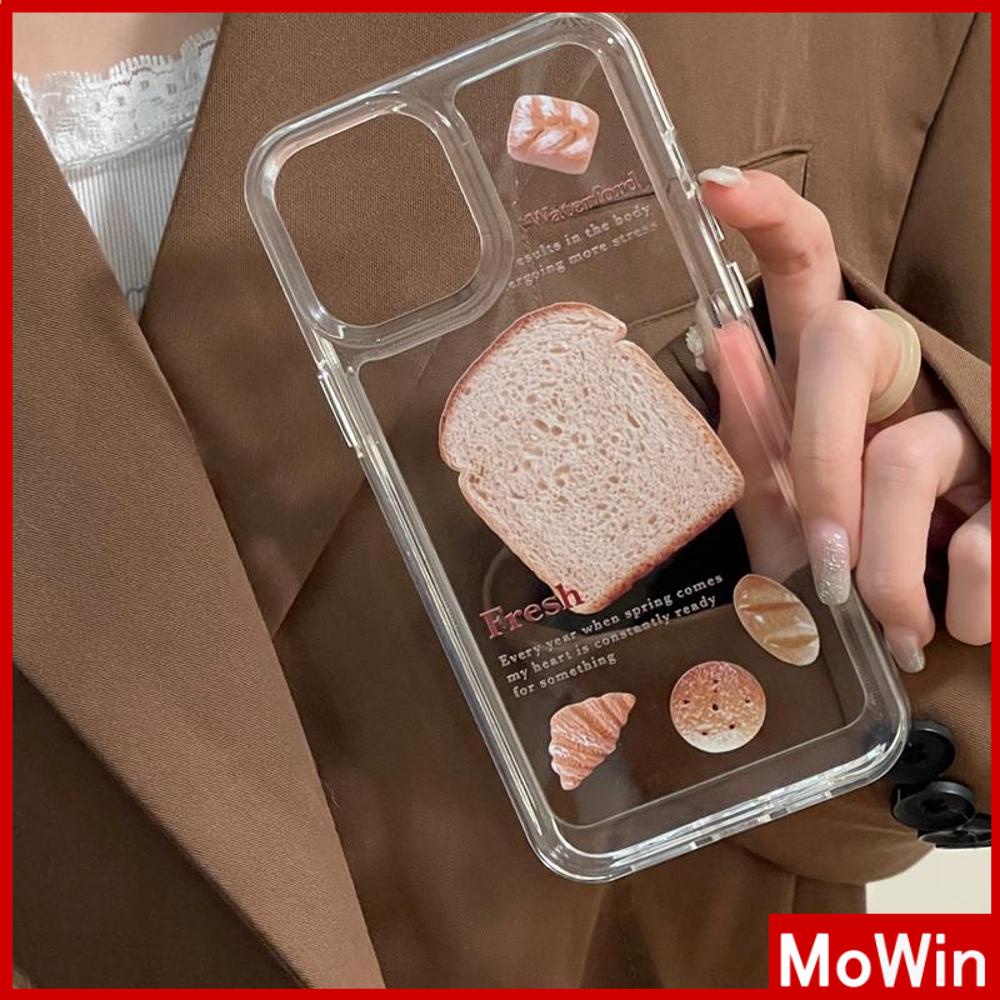 Ốp điện thoại TPU mềm nút mạ bánh mì nướng thích hợp cho iPhone 13 Pro Max/ 12 Pro Max / 11 / 7Plus