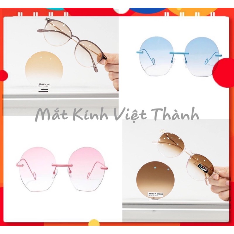 TRÒNG MÀU- Chưa Bao Gồm Gọng Kính Mắt Kính Cận Độ Có Màu Tròng Kính Màu Râm Cận