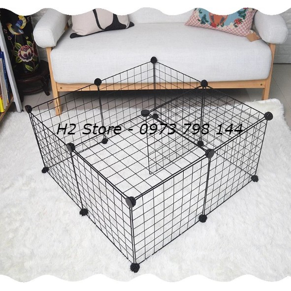 LƯỚI QUÂY CHUỒNG CÚN, MÈO, THỎ BẰNG SẮT THÉP ĐA NĂNG Size 35x35 và 35x45 (tùy ý thiết kế)