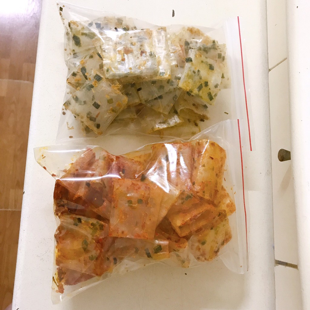 [100 gram] Bánh Tráng trộn cuộn Tôm, Sa Tế / lá chanh / Chà bông tỏi / thập cẩm