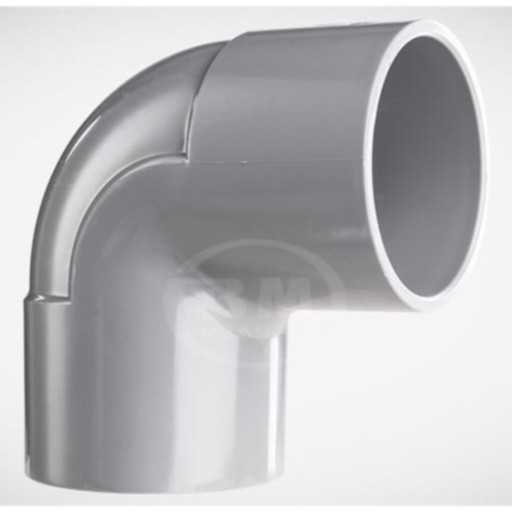 Co 90 độ trơn nhựa PVC Bình Minh loại dày dùng trong hệ thống dẫn nước tưới tự động.